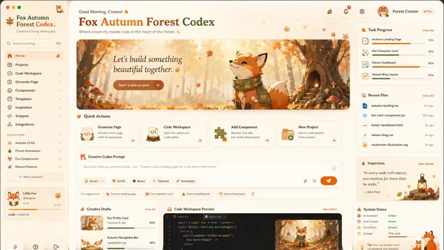 Autumn Forest Fox Codex Dream Skin preview