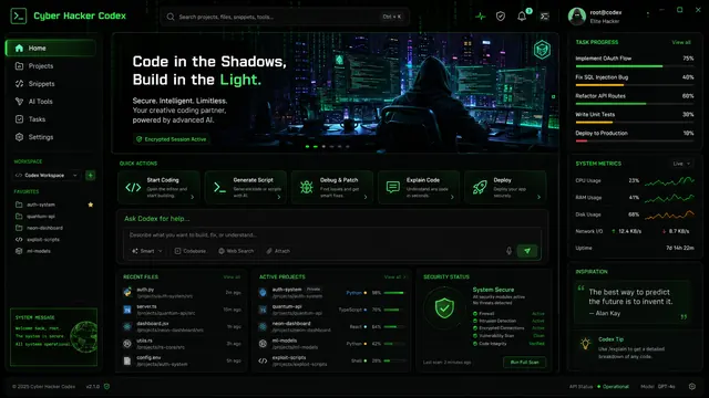 Cyber Hacker Codex Dream Skin preview