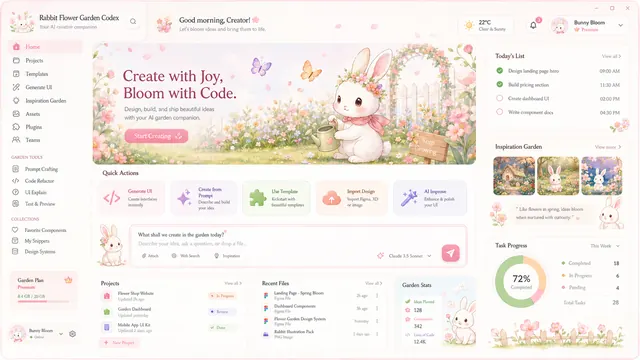 Flower Garden Rabbit Codex Dream Skin preview