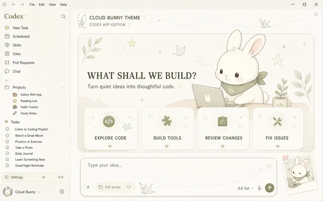 Cloud Bunny Codex Dream Skin preview