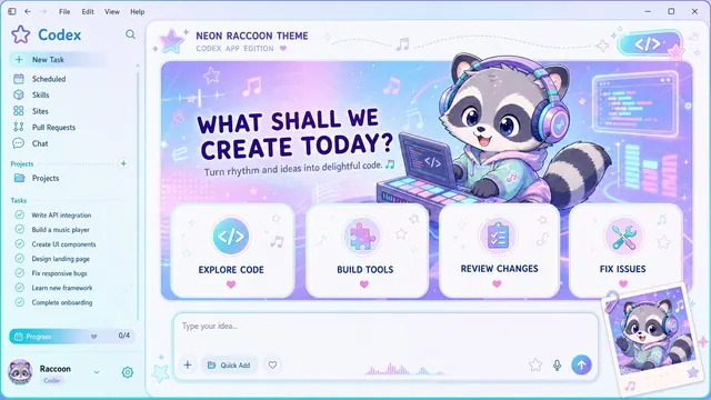 Neon Raccoon Codex Dream Skin preview